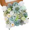 Teal Blue Silk Flower Combo for DIY Weddings, Baby Showers, and Home Decor